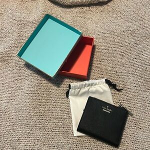 Kate Spade Black Zip Wallet